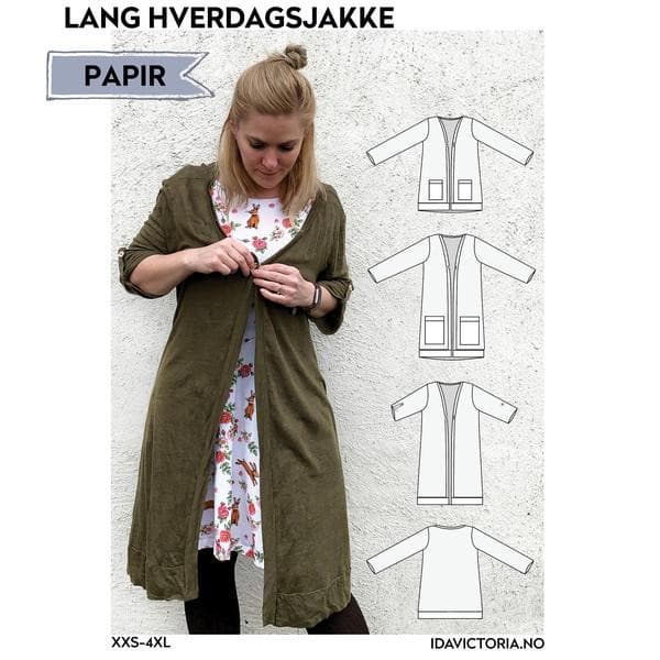 Lang hverdags trøje, Ida Victoria-Mønstre-Juels.dk