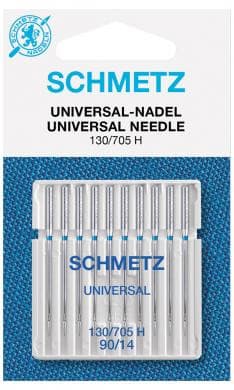 Schmetz Universal Symaskinenåle, str. 90/14, 10 stk-nåle-Juels.dk